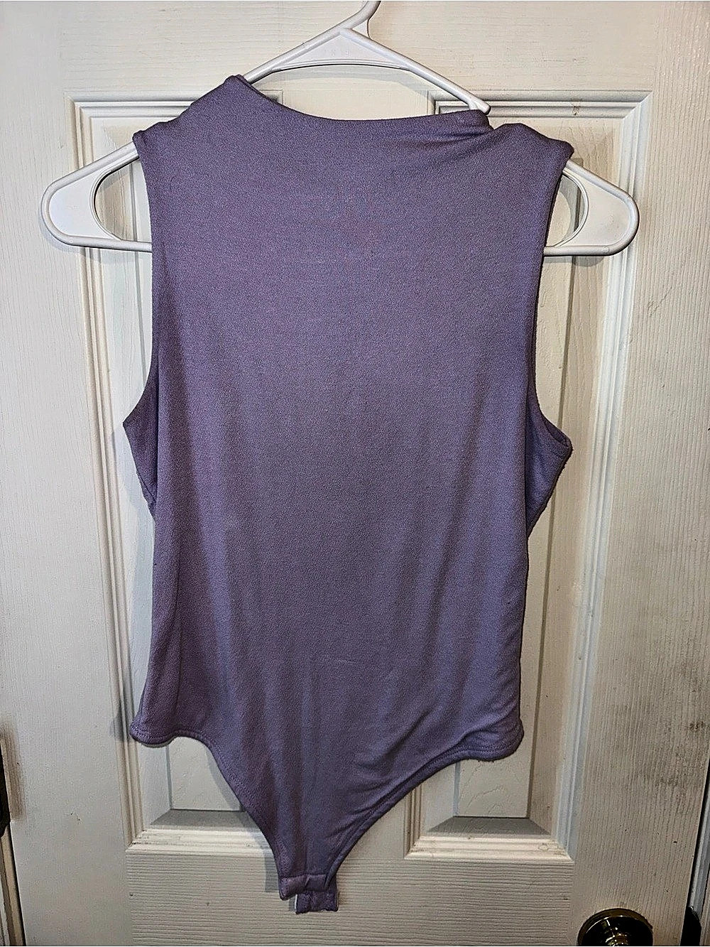 Live in the Moment Purple Sleeveless Bodysuit Size Medium Like New